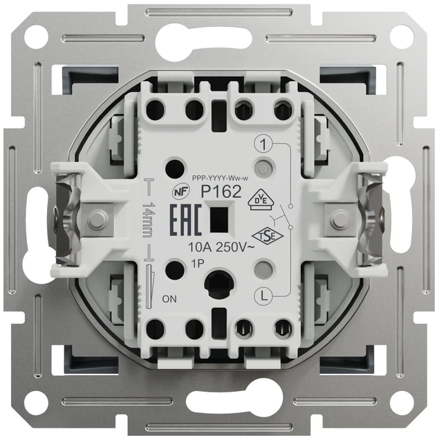 Вимикач кнопоковий Schneider Electric Asfora самозажимний сталь EPH0700162 - Фото 2 Вимикач кнопоковий Schneider Electric Asfora самозажимний сталь EPH0700162 - изображение 2
