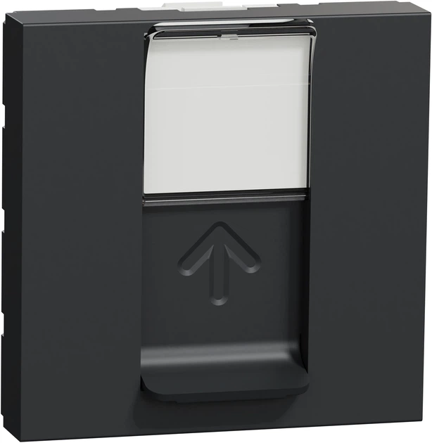 Розетка комп'ютерна RJ45 Schneider Electric Unica New категорія 5UTP 2 модулі антрацит NU341154 - Фото 1 Розетка комп'ютерна RJ45 Schneider Electric Unica New категорія 5UTP 2 модулі антрацит NU341154 - изображение 1