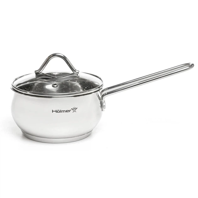 Ківш 1.1л з кришкою Hölmer SP-14511-SS Expert - Фото 1 Ківш 1.1л з кришкою Hölmer SP-14511-SS Expert - зображення 1