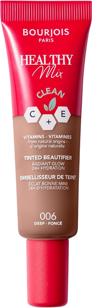 Podkład nawilżający Bourjois Healthy Mix Clean 006 Deep 30 ml (3616303011178) - obraz 1