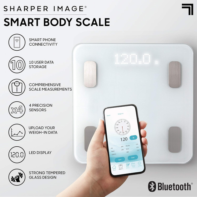 Ваги підлогові Sharper Image Smart Scale - зображення 8
