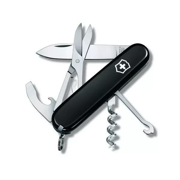 Швейцарский нож Victorinox Compact многофункциональный для туристов и активного отдыха с 15 инструментами - Фото 1 Швейцарский нож Victorinox Compact многофункциональный для туристов и активного отдыха с 15 инструментами - изображение 1