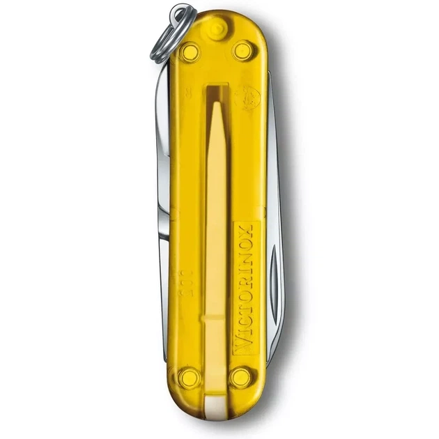 Складаний ніж Victorinox Classic жовтий для повсякденного використання із 7 функціями та компактним дизайном - зображення 3