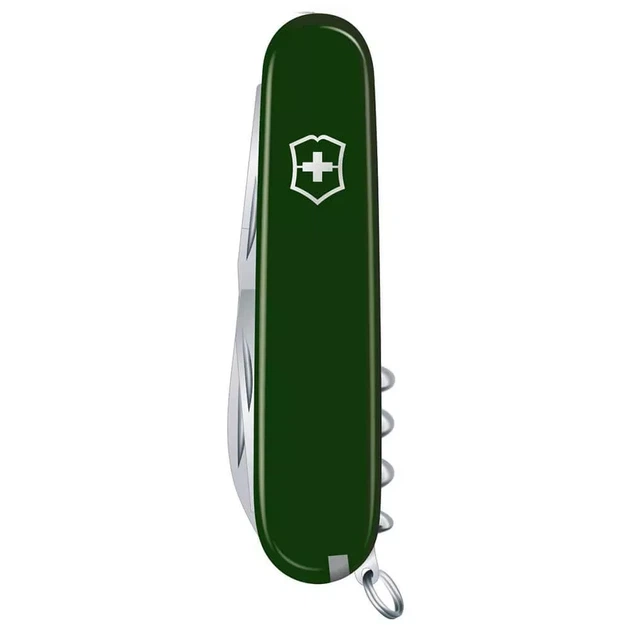 Складаний ніж Victorinox Camper 13 функцій для активного відпочинку та подорожей компактний зелений - зображення 2