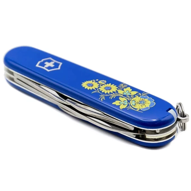 Складной нож Victorinox Spartan для туризма и активного отдыха 12 функций цветочный дизайн 91 мм - изображение 2