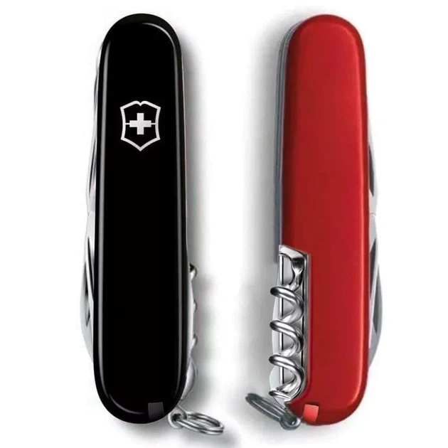 Складаний ніж Victorinox Climber багатофункціональний для активного відпочинку та подорожей чорно-червоний - зображення 5