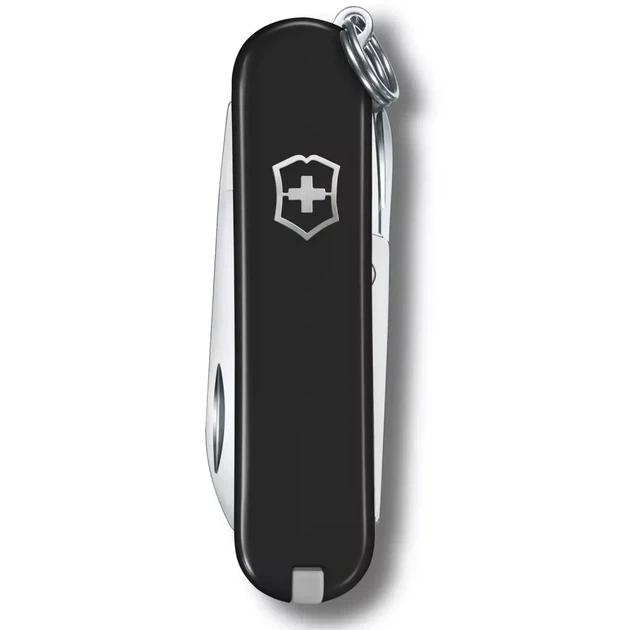 Складной нож Victorinox Classic SD Colors черный для повседневного использования 7 функций компактный - Фото 2 Складной нож Victorinox Classic SD Colors черный для повседневного использования 7 функций компактный - изображение 2