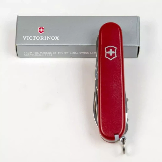 Складаний ніж Victorinox Climber Mat 14 функцій для активного відпочинку та повсякденного використання червоний - Фото 5 Складаний ніж Victorinox Climber Mat 14 функцій для активного відпочинку та повсякденного використання червоний - зображення 5