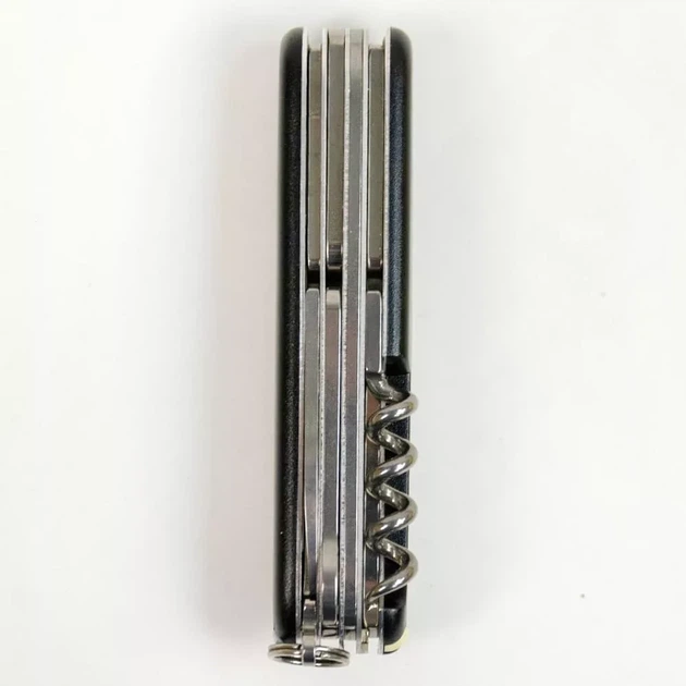 Складаний ніж Victorinox Huntsman Mat чорний матовий для активного відпочинку та пригод багатофункціональний 15 - Фото 4 Складаний ніж Victorinox Huntsman Mat чорний матовий для активного відпочинку та пригод багатофункціональний 15 - зображення 4