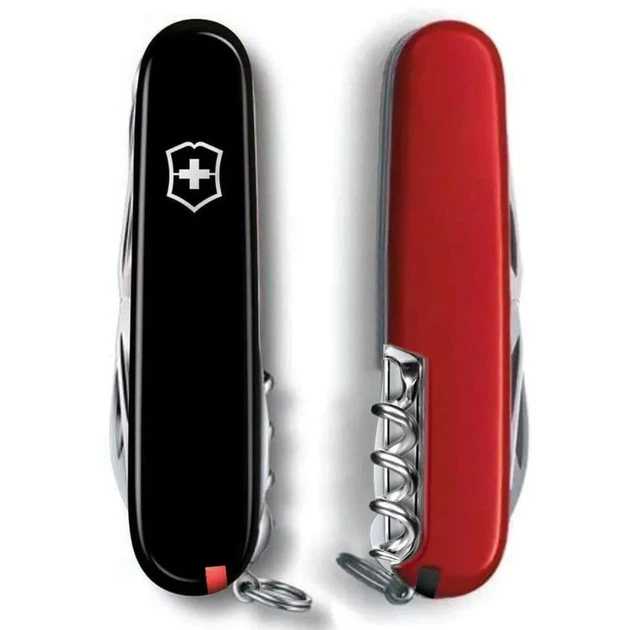 Складной нож Victorinox Huntsman патриотический для активного отдыха кемпинга и путешествий черно-красный - Фото 5 Складной нож Victorinox Huntsman патриотический для активного отдыха кемпинга и путешествий черно-красный - изображение 5