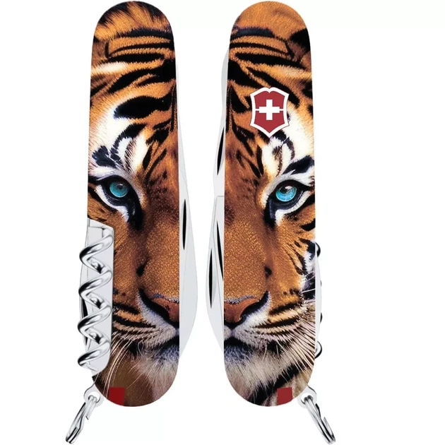 Складаний ніж Victorinox Climber Animal 15 функцій для активного відпочинку із зображенням тигра - зображення 4