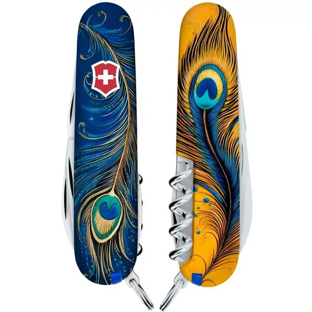 Складной нож Victorinox Spartan 13 функций для активного отдыха и туризма с уникальным дизайном Жар-Птиця - зображення 4