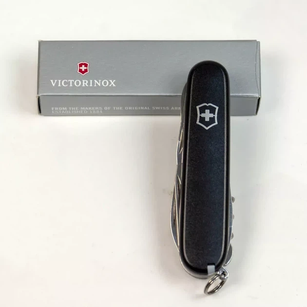 Складной нож Victorinox Climber Mat для активного отдыха и повседневного использования 14 функций черный - изображение 4
