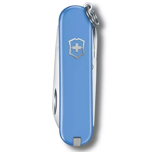 Складаний ніж Victorinox Classic SD для активного відпочинку компактний багатофункціональний блакитно-жовтий - Фото 3 Складаний ніж Victorinox Classic SD для активного відпочинку компактний багатофункціональний блакитно-жовтий - зображення 3
