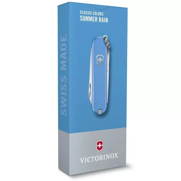 Складаний ніж Victorinox Classic SD для активного відпочинку компактний багатофункціональний блакитно-жовтий - Фото 6 Складаний ніж Victorinox Classic SD для активного відпочинку компактний багатофункціональний блакитно-жовтий - зображення 6