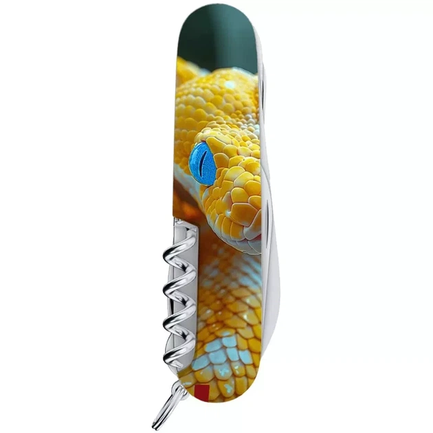 Складаний ніж Victorinox Mountaineer Animal 19 функцій для активного відпочинку та пригод із зображенням змії - зображення 3