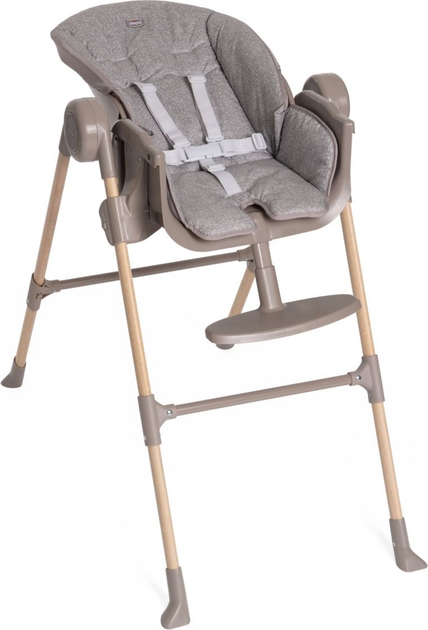 Krzesełko do karmienia Chicco Polly Essential Szare (8058664181414) - obraz 2
