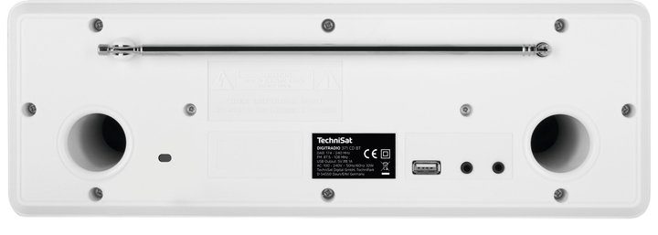 Радіо TechniSat DIGITRADIO 371 CD BT White (0001/2948) - зображення 3