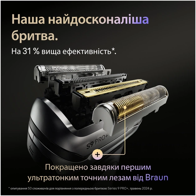 Електробритва Braun Series 9 PRO+ 9675CC графітова (8700216554893