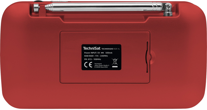 Радіо TechniSat TechniRadio RDR XL Red (0000/3918) - зображення 8