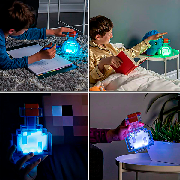 Нічник світильник LED Зілля з Minecraft (500 мАг, 3,7 В, USB) - зображення 4