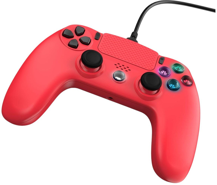 Kontroler Freaks and Geeks PS4 Wired Controller Red (3701625903901) - obraz 1