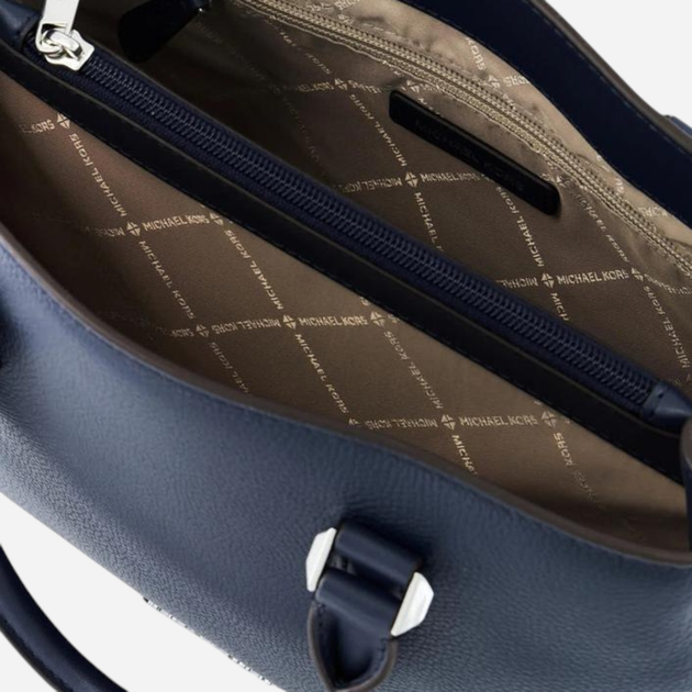 Torebka crossbody damska ze skory naturalnej Michael Kors 38F3SCBS2L-410 Ciemnogranatowa (196237158567) (955555910091766) - Outlet - obraz 4