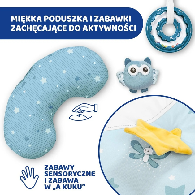 Mata edukacyjna z melodiami i projektorom Chicco First Dreams Enjoy Colours 3 w 1 Niebieska (8058664112548) - obraz 13
