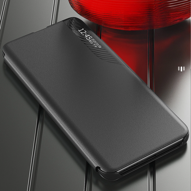 Etui z klapką Hurtel Eco Leather View Case do Samsung Galaxy S25 Black (5907769367656) - obraz 4