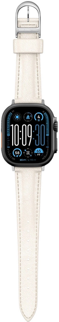 Ремінець AMAZINGTHING Class Band для Apple Watch 45 / 46 / 49 мм Light Beige (4896238001249) - зображення 2