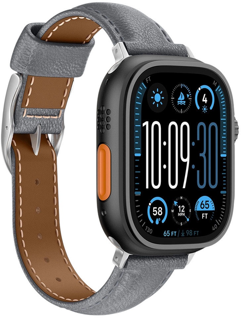 Ремінець AMAZINGTHING Class Band для Apple Watch 45 / 46 / 49 мм Grey (4896238001263) - зображення 3
