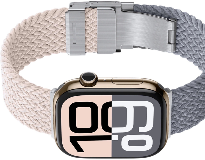 Pasek AMAZINGTHING Blend Band do Apple Watch 45 / 46 / 49 mm 2 szt. Pink-Gray (4896238001294) - obraz 4
