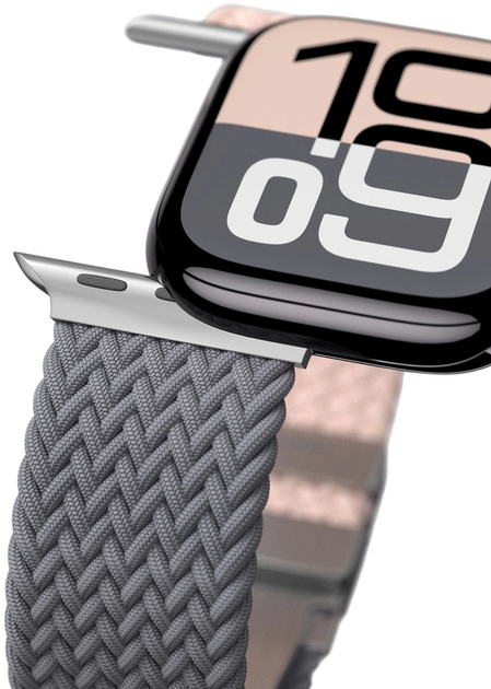 Pasek AMAZINGTHING Blend Band do Apple Watch 45 / 46 / 49 mm 2 szt. Pink-Gray (4896238001294) - obraz 6