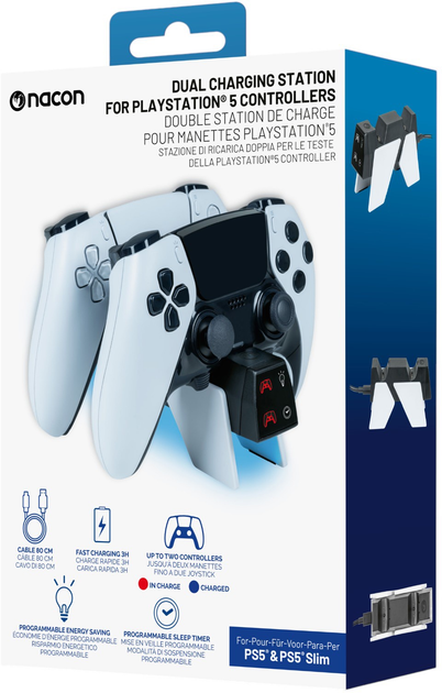 Зарядна станція Nacon Controller USB Dual Charger V4 PS5 (3665962026719) - зображення 4