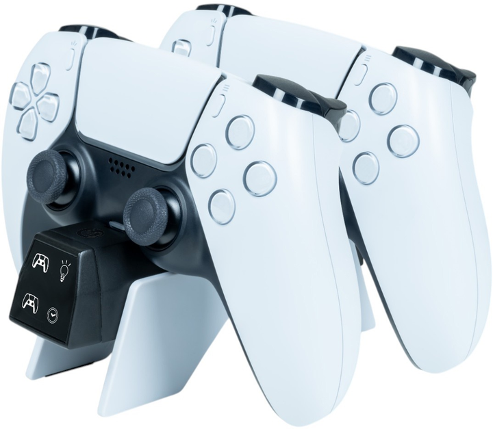 Зарядна станція Nacon Controller USB Dual Charger V4 PS5 (3665962026719) - зображення 1