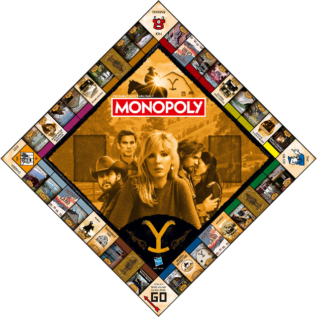 Настільна гра Winning Moves Yellowstone Monopoly EN (WM04120-EN1-6) (5036905053549) - зображення 3