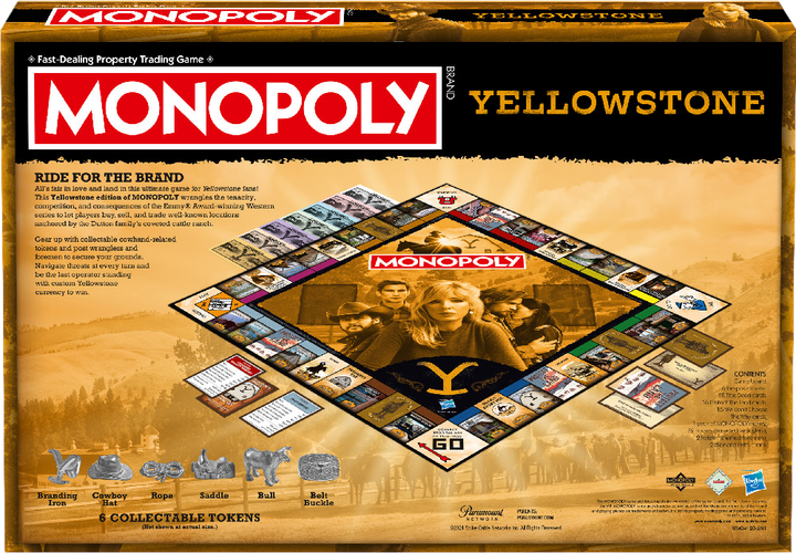 Настільна гра Winning Moves Yellowstone Monopoly EN (WM04120-EN1-6) (5036905053549) - зображення 7