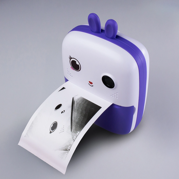 Aparat cyfrowy dla dzieci Hurtel Mini Thermal Printer for Kids with Camera and Camcorder Purple (5907769364426) - obraz 7