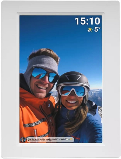 Ramka cyfrowa na zdjęcia Denver Frameo PFF-1015W White - obraz 2