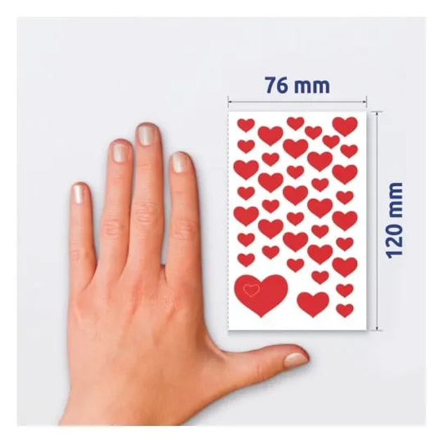 Наліпки Zdesign Hearts (4004182043714) - зображення 4