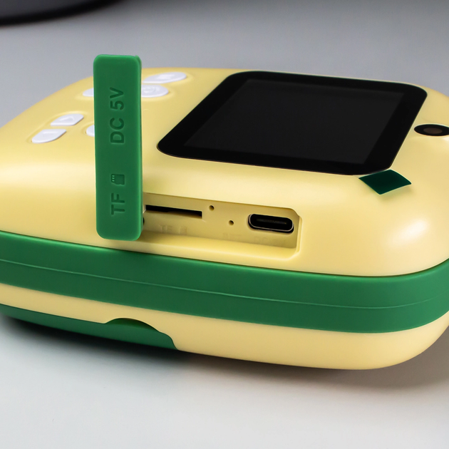 Aparat cyfrowy dla dzieci Hurtel Mini Thermal Printer for Kids with Camera and Camcorder Green (5907769364440) - obraz 10