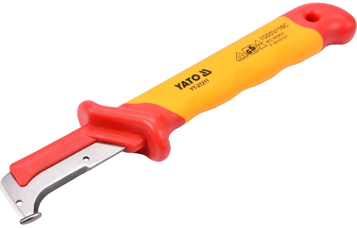 Nóż demontażowy dla elektryków YATO 38 x 155 mm VDE (YT-21211) - obraz 3