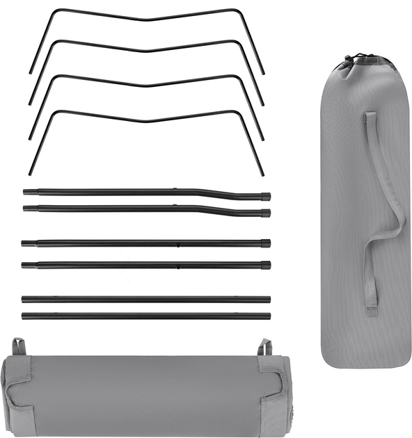 Łóżko polowe Nils Camp NC3504 Ultra Light Szare (5908261681066) - obraz 8