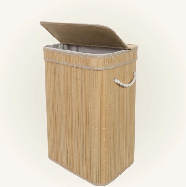 Кошик для білизни з бамбука Nuxio Luva 80L (5902973462111) - зображення 7