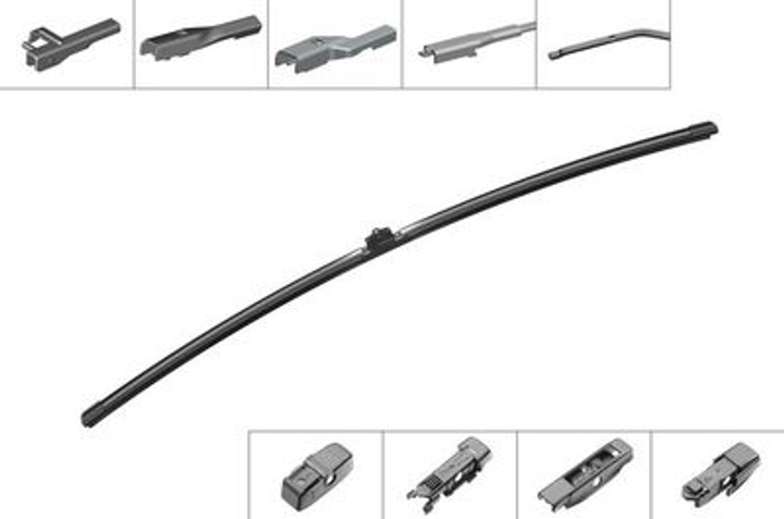 Щітка склоочисника Bosch Aerotwin Plus AP30U 4 кріпильні адаптери 750 мм (4047025127639) - зображення 3