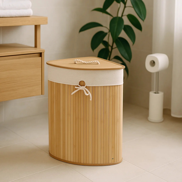 Кошик для білизни кутовий Nuxio Arco 60L (5902973462135) - зображення 10