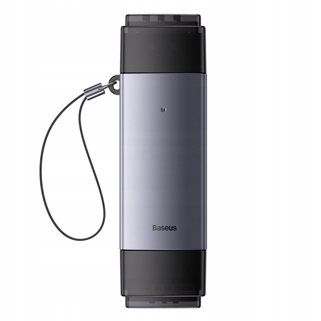 Кардридер Baseus Airjoy USB-A & USB-C to SD/TF Grey (WKQX060113) [83622] - изображение 4