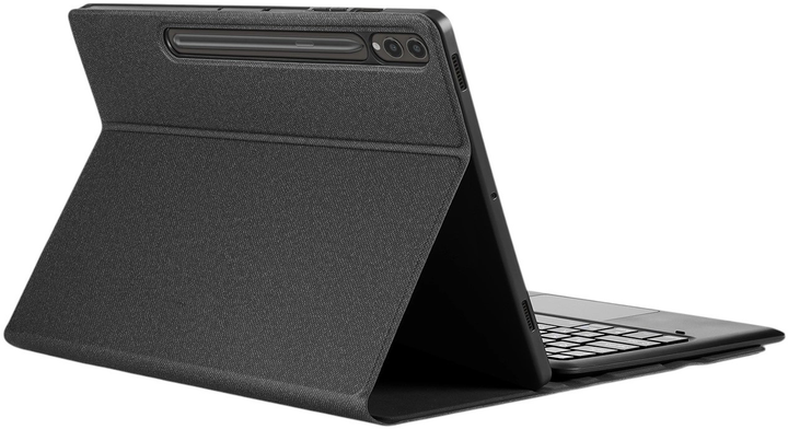 Etui Dux Ducis (Seria TK) do Samsung Tab S9 Plus / S9 FE Plus z klawiatura Bluetooth Black (6971824159509) - obraz 1