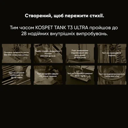Наручний годинник Kospet TANK T3 ULTRA Silver - Фото 11 Наручний годинник Kospet TANK T3 ULTRA Silver - изображение 11