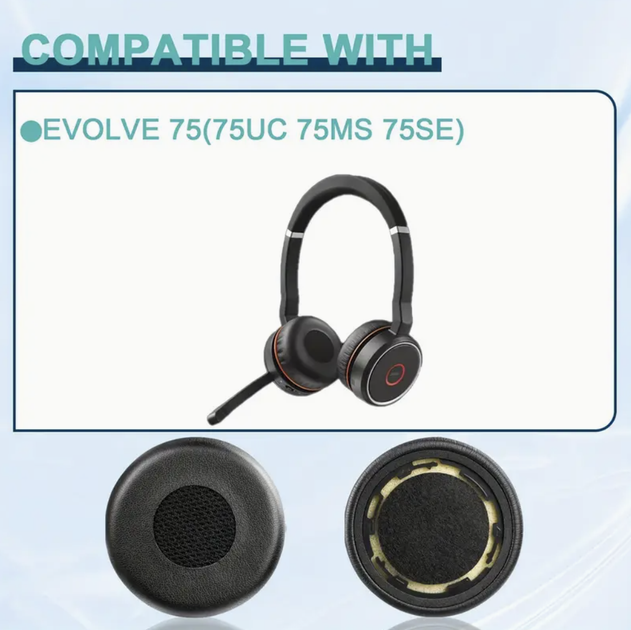 Амбушюры для наушников Jabra Evolve 75 Series, 75UC, 75MS, 75SE - изображение 2